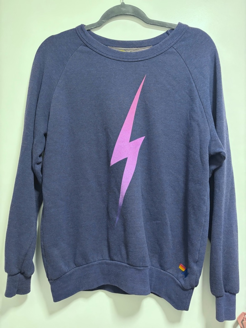 Aviator Nation 
BOLT FADE SWEATSHIRT - NAVY // PINK PURPLE